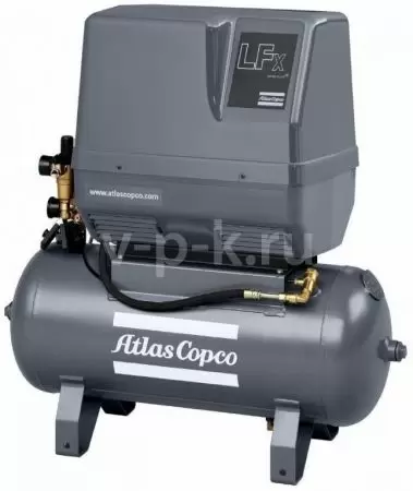 Поршневой компрессор Atlas Copco LFx 2 3PH на тележке с ресивером