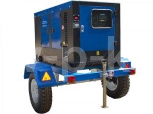 Дизельный генератор ТСС АД-30С-Т400-1РКМ5 в шумозащитном кожухе на прицепе с АВР 5358 фото