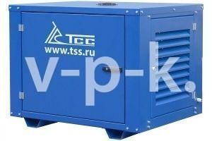 Бензиновый генератор ТСС SGGX 6000 E3 в погодозащитном кожухе  передвижной фото