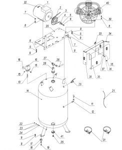 R 3101.00.00.301 Переходник 1/4"Mх3/8"F (аналог 4151600001) для 270lb75В
