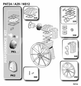 Комплект прокладок a29