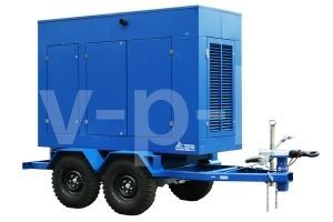 Дизельный генератор  АД-60С-Т400-1РМ7 РПМ на прицепе с АВР