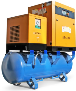Винтовой компрессор Berg ВК-5.5РО-500 10 (IP54) с осушителем фото