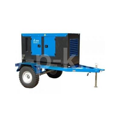 Дизельный генератор  АД-16С-230-1РКМ11 в шумозащитном кожухе на прицепе с АВР