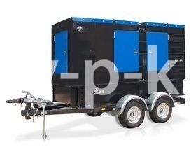 Дизельный генератор ТСС АД-20С-Т400-1РКМ19 в шумозащитном кожухе на прицепе с АВР