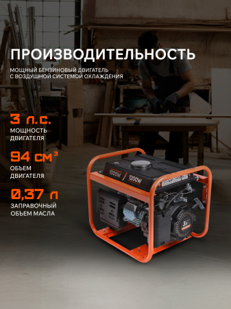 Бензиновый генератор  GRS 1500