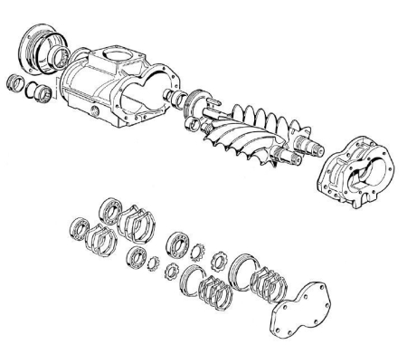 9056553 Ремкомплект винтового блока ABAC