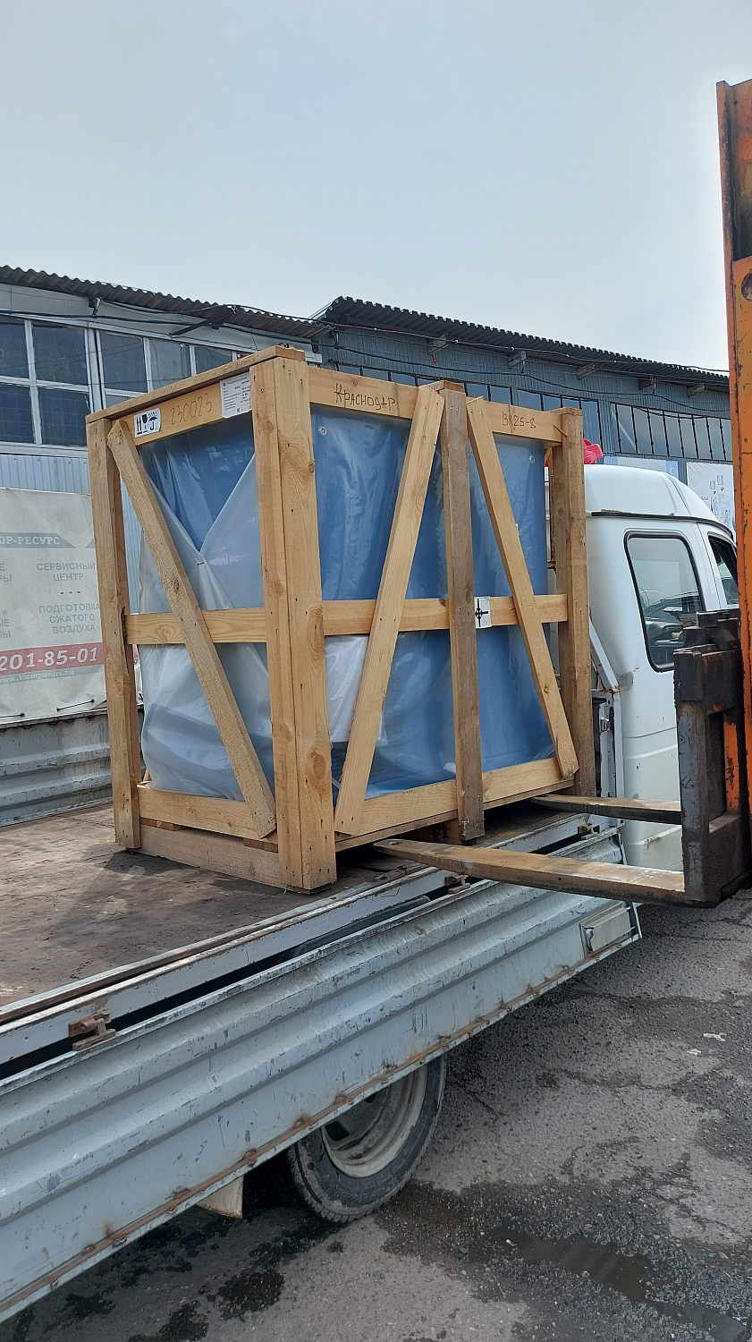 Отгрузка мощного винтового компрессора Remeza ВК25-8 в г. Краснодар