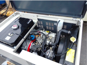 Бензиновый генератор Амперос LT25000E-3 стартер в кожухе  (с автозапуском) фото