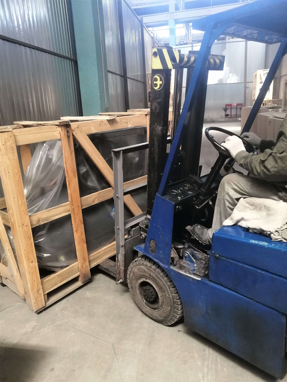 Отгрузка поршневого компрессора REMEZA СБ4/Ф-500.LT100 для ООО «Объект»