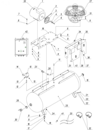 R 4271000203 Амортизатор D.60 мм для 500lb75Т